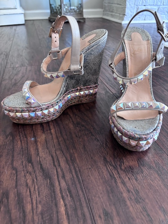 Christian Louboutin Iridescent Studded Platform Sandals main image 11